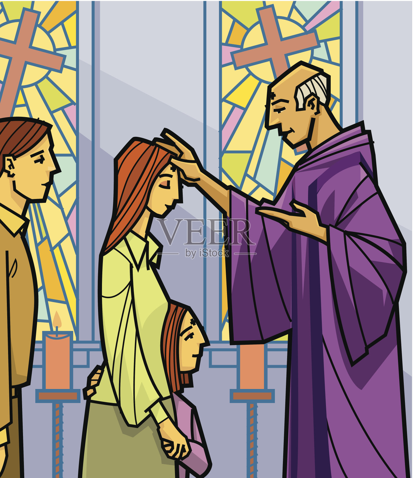 圣灰星期三C插画图片素材