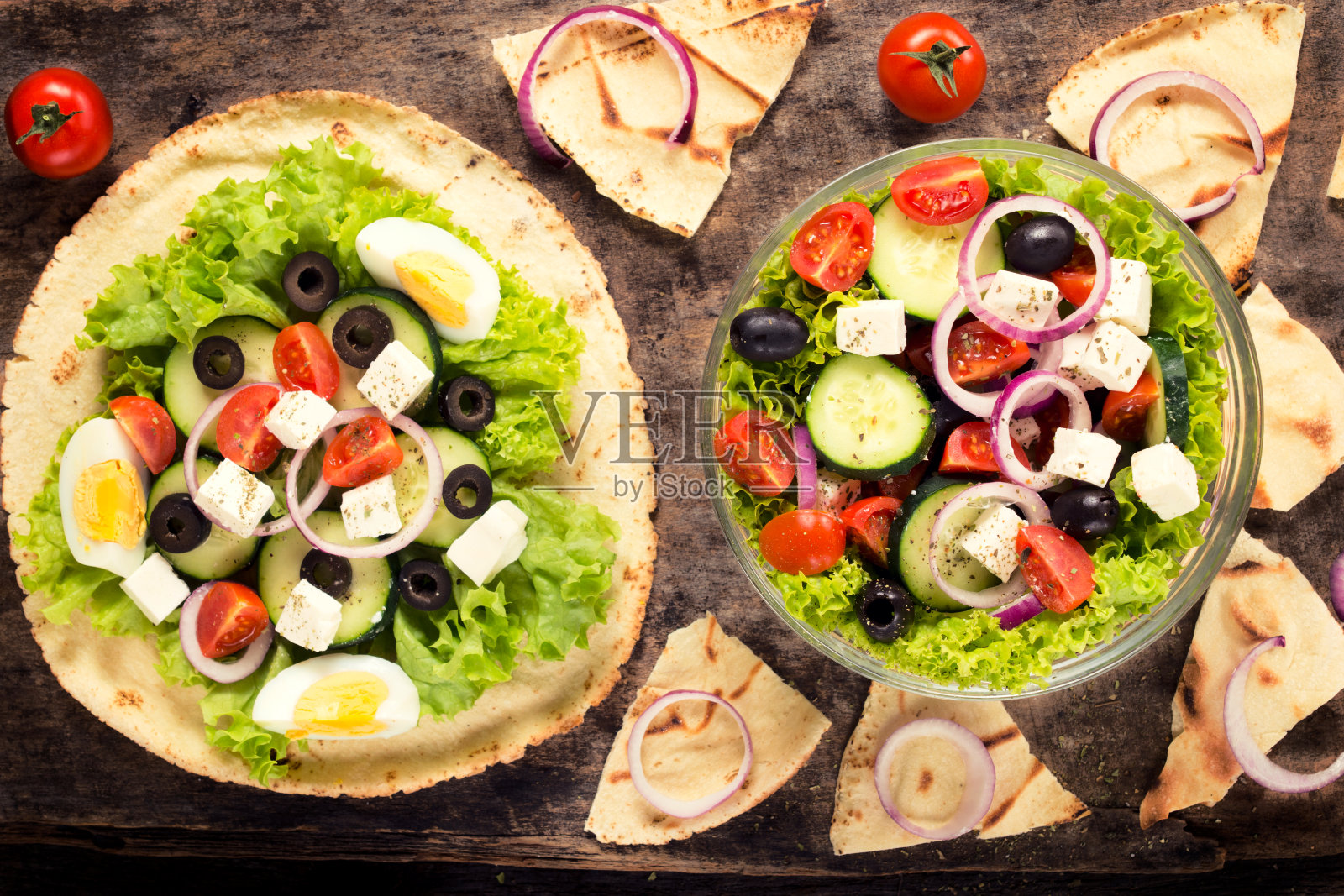 沙拉三明治照片摄影图片