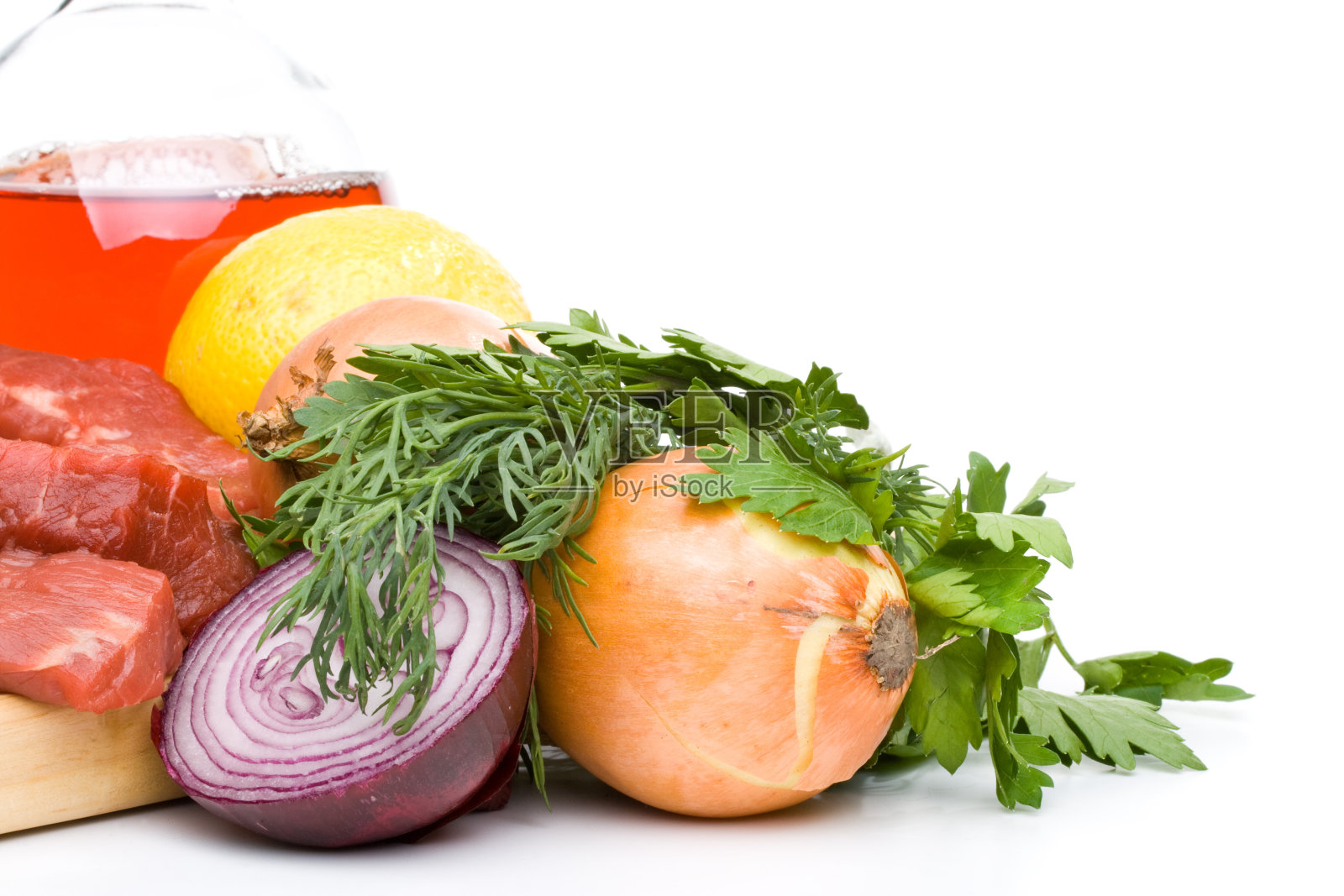 鲜肉配蔬菜照片摄影图片