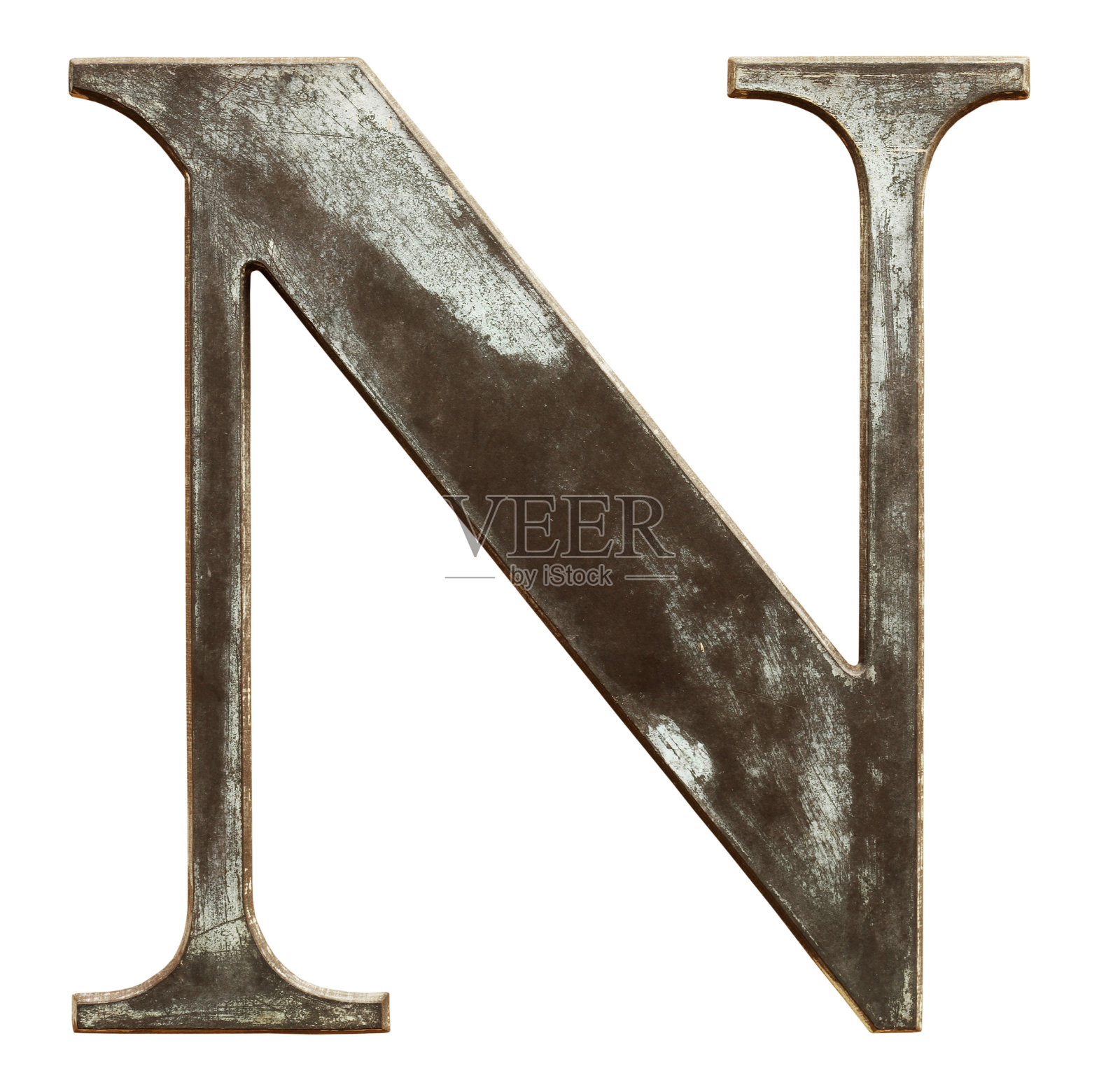 白色背景下生锈金属的特写镜头照片摄影图片