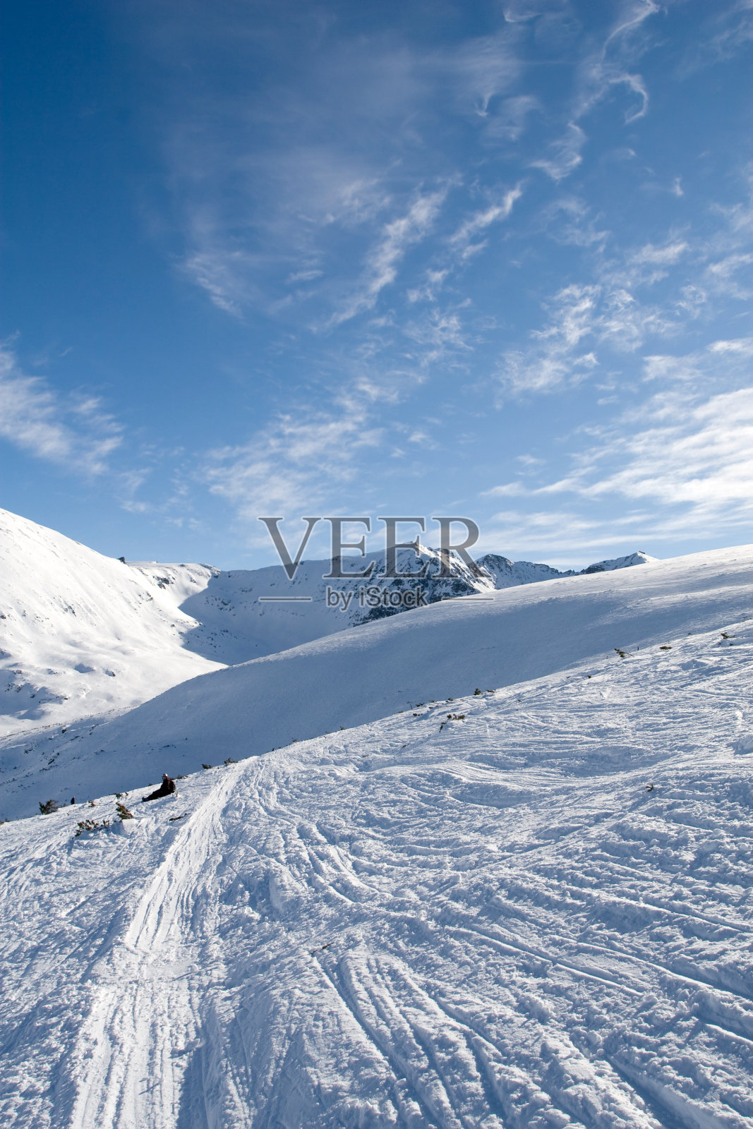 雪跟踪照片摄影图片