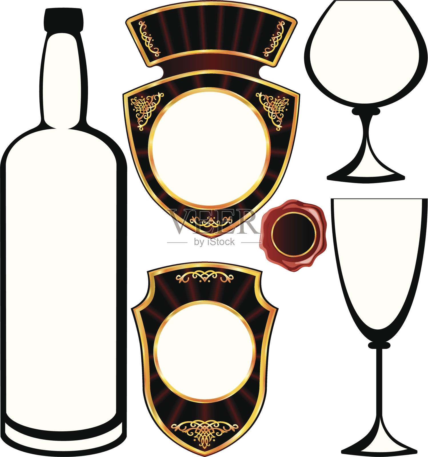 酒吧或餐厅的背景插画图片素材