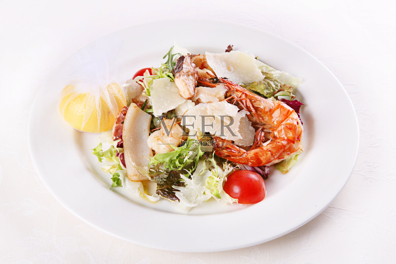 虾仁海鲜片照片摄影图片