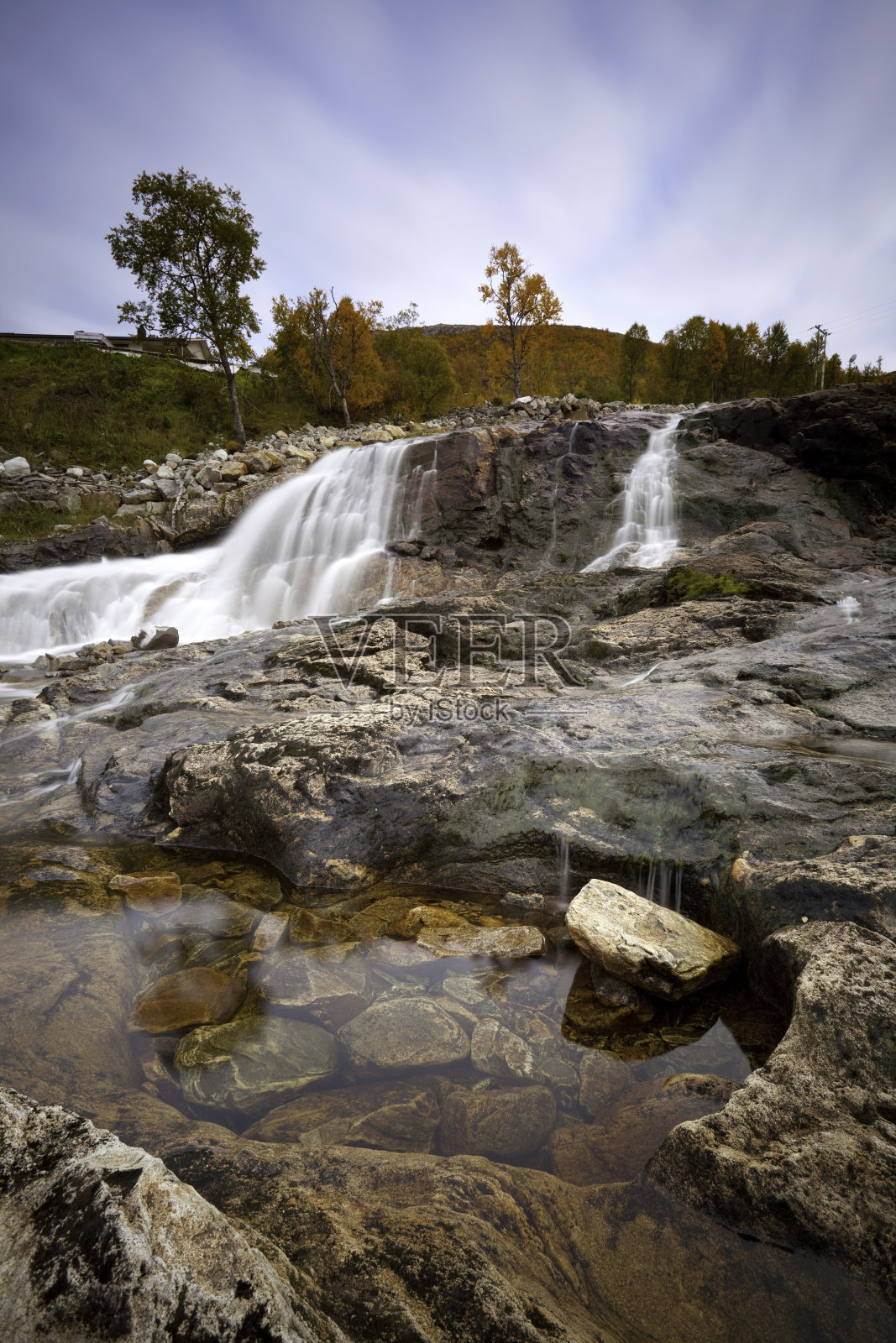 北极的瀑布照片摄影图片