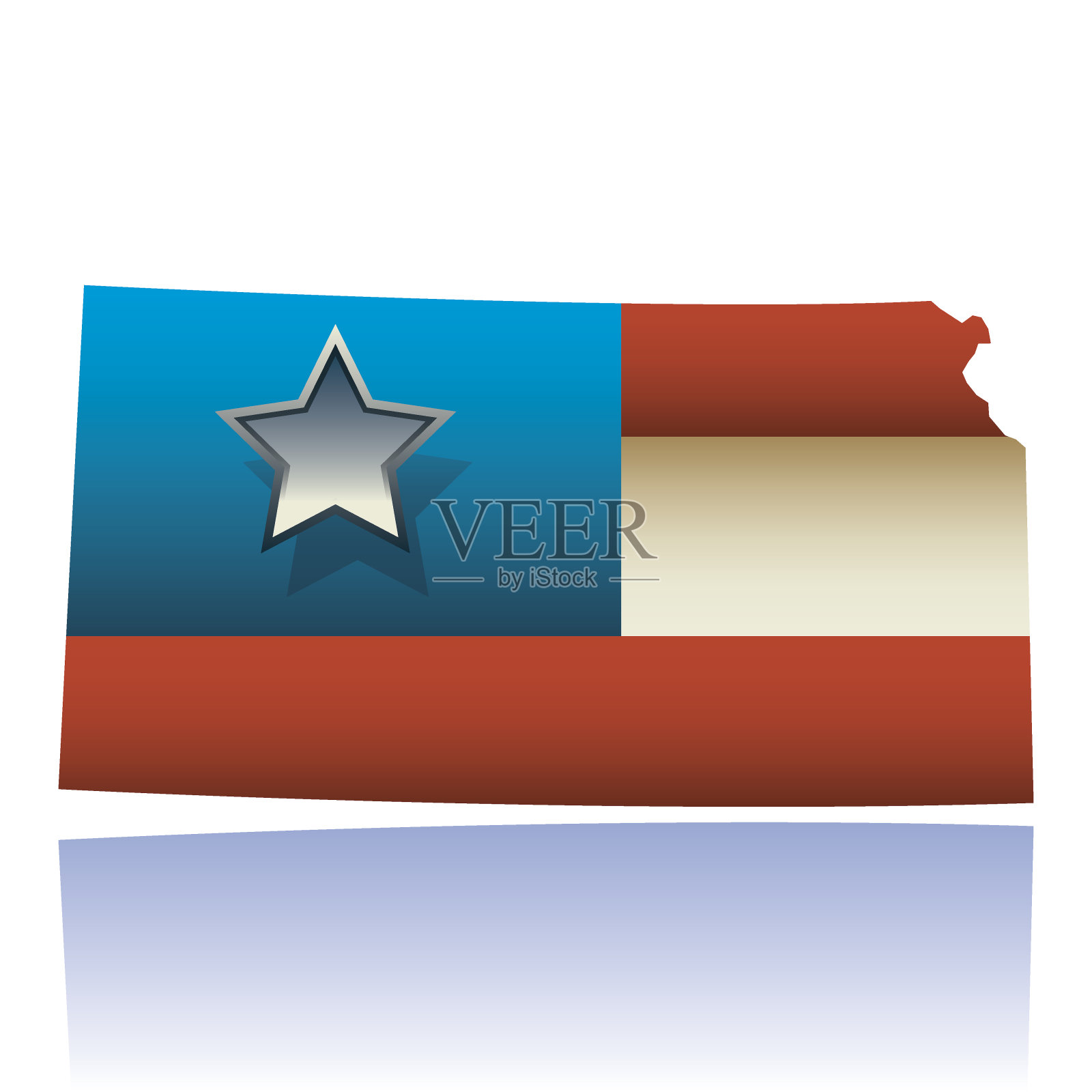 堪萨斯大学地图插画图片素材