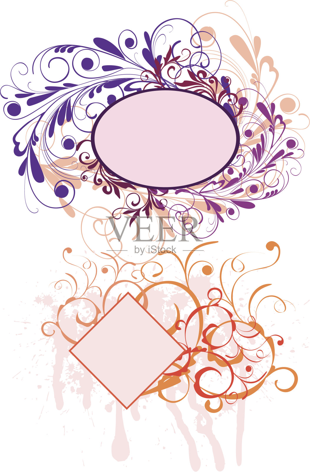 抽象的框架插画图片素材