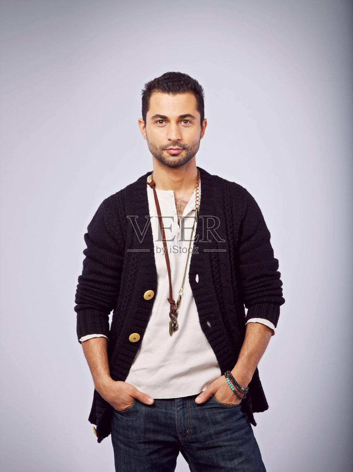 插在口袋里的手照片摄影图片