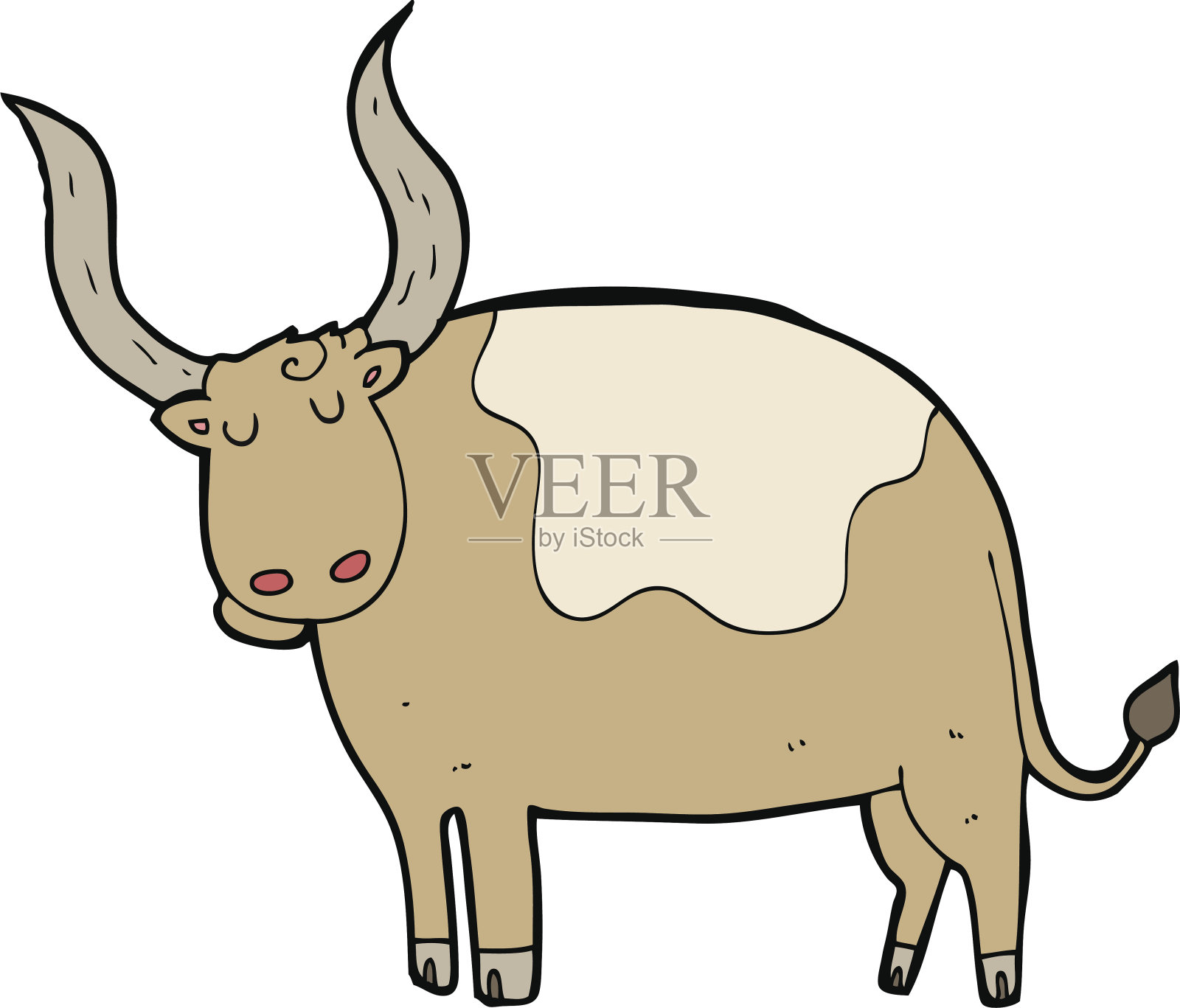 卡通牛设计元素图片