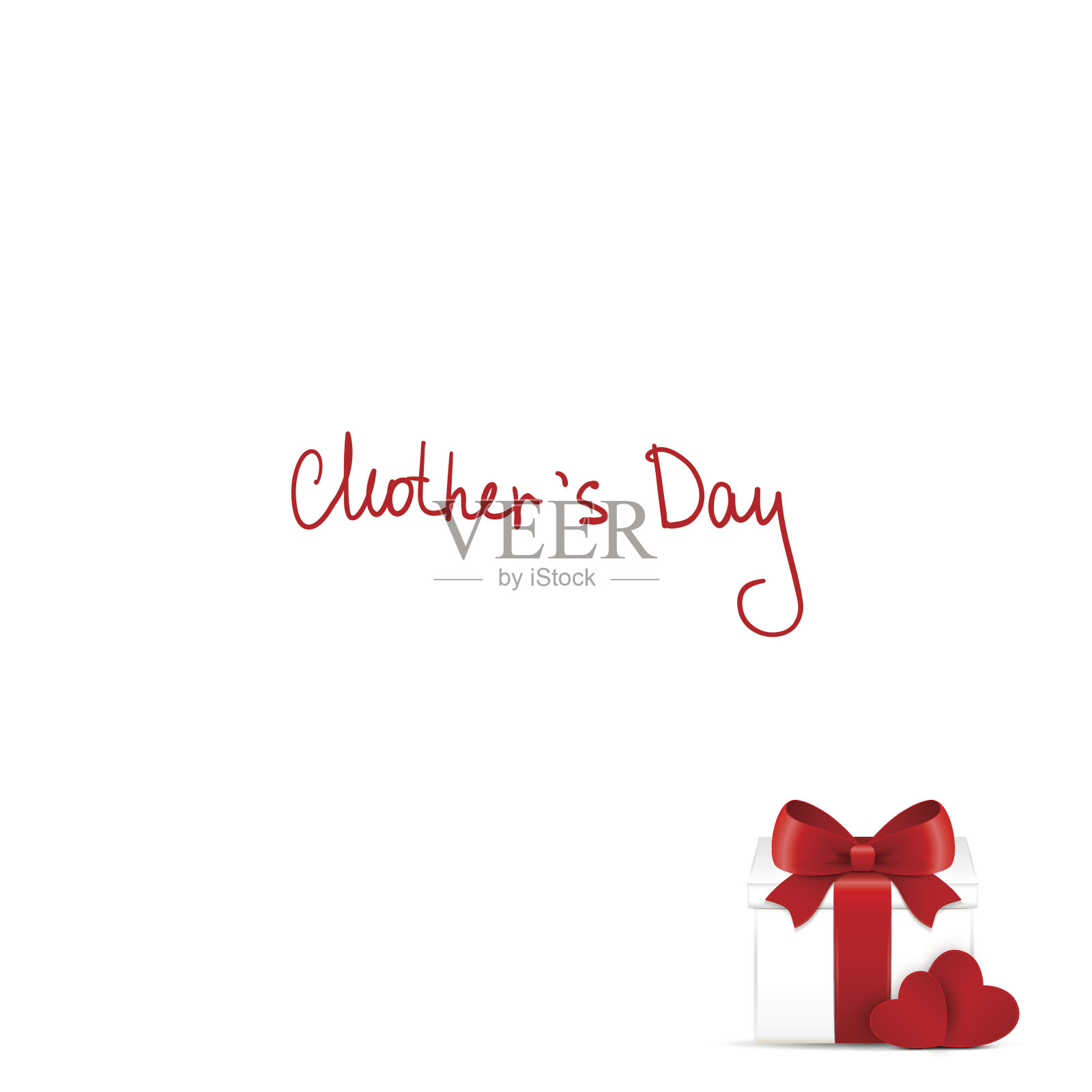 母亲节礼物和贺卡。插画图片素材