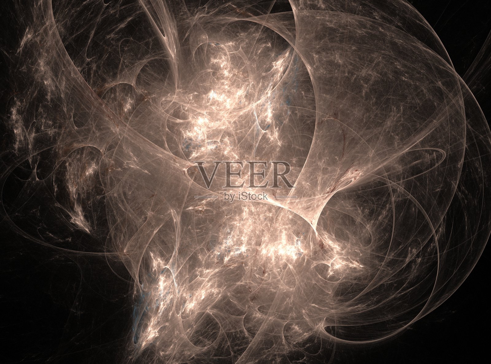 米色星云明亮抽象分形效果光背景照片摄影图片