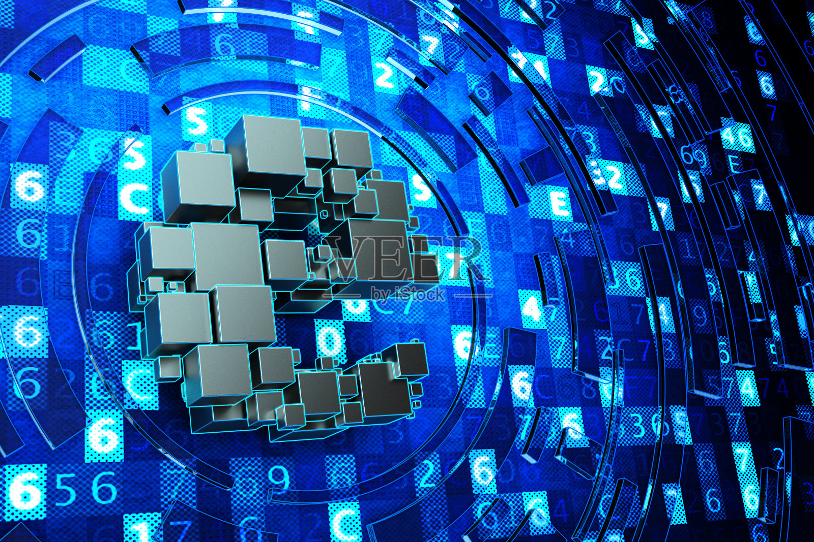 全球通讯,在线电子符号,互联网和计算机技术概念照片摄影图片