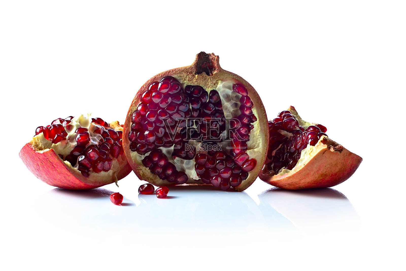 孤立的石榴白色照片摄影图片