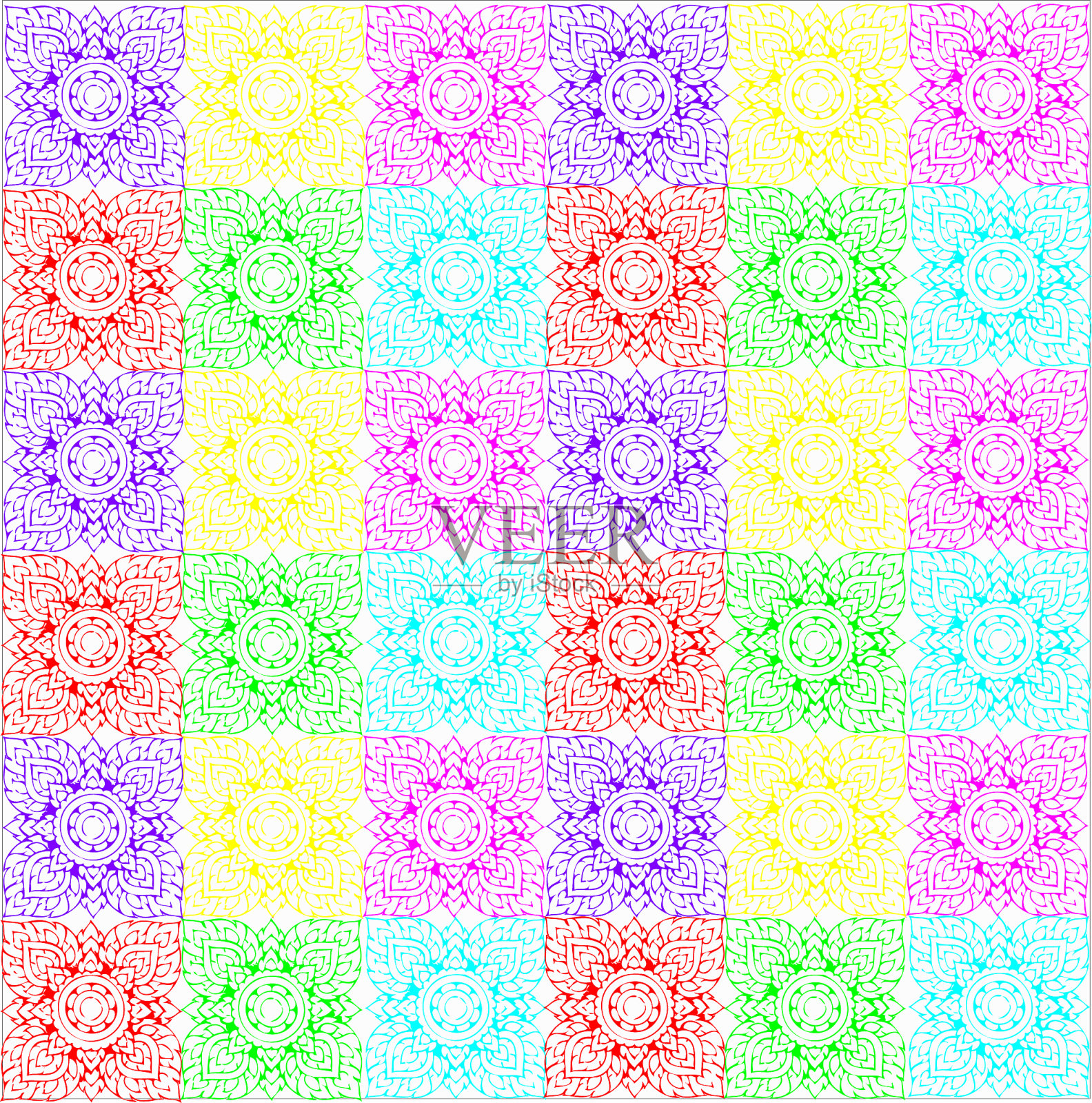 泰国广场插画图片素材