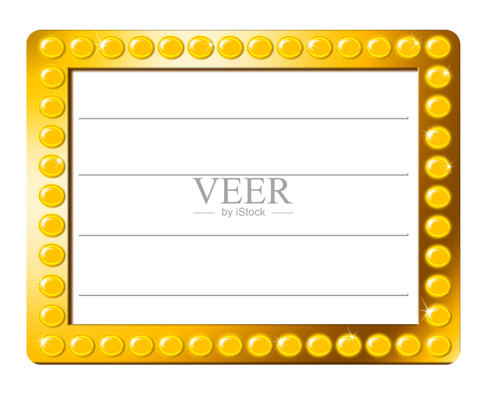 用灯光显示Marquee插画图片素材