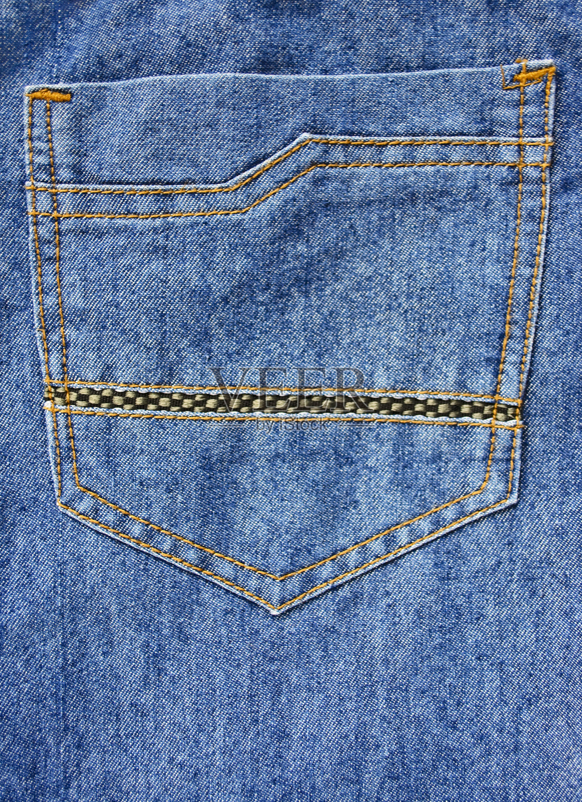 牛仔裤的口袋里照片摄影图片