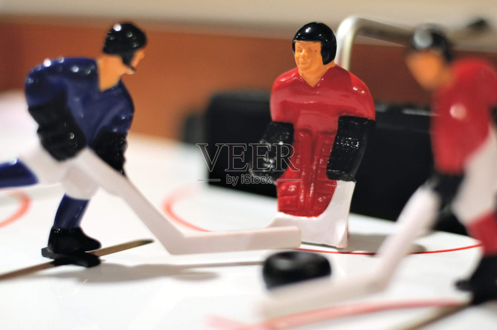 冰球迷你球员滑冰者宏观近距离照片摄影图片