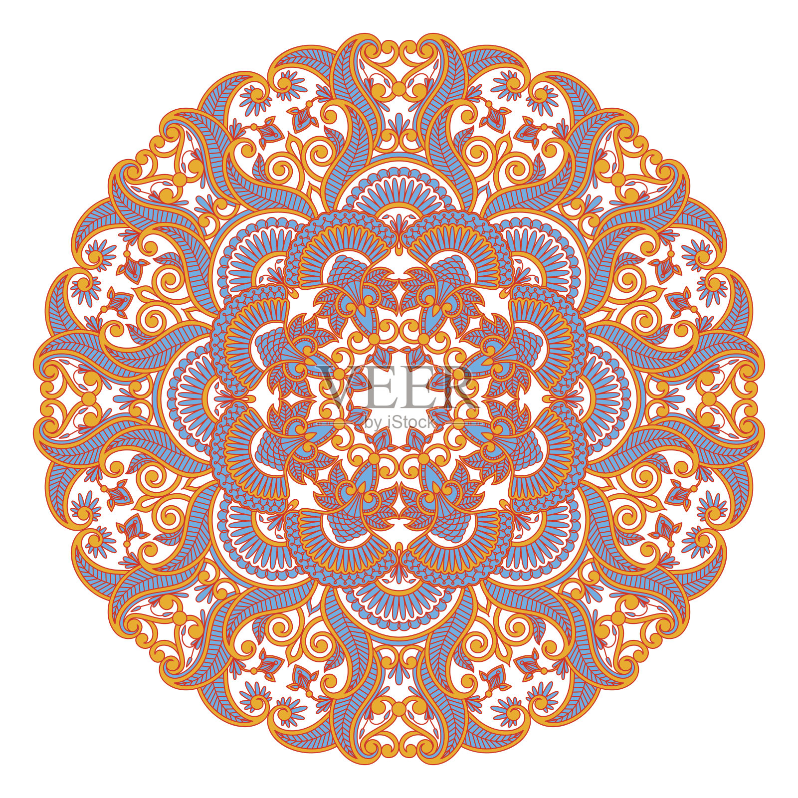 矢量圆的点缀。插画图片素材