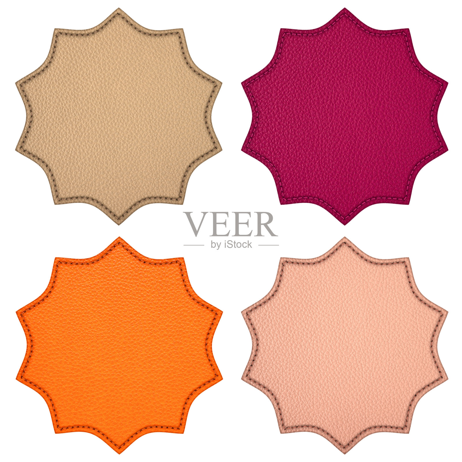 一套四个皮革条纹照片摄影图片