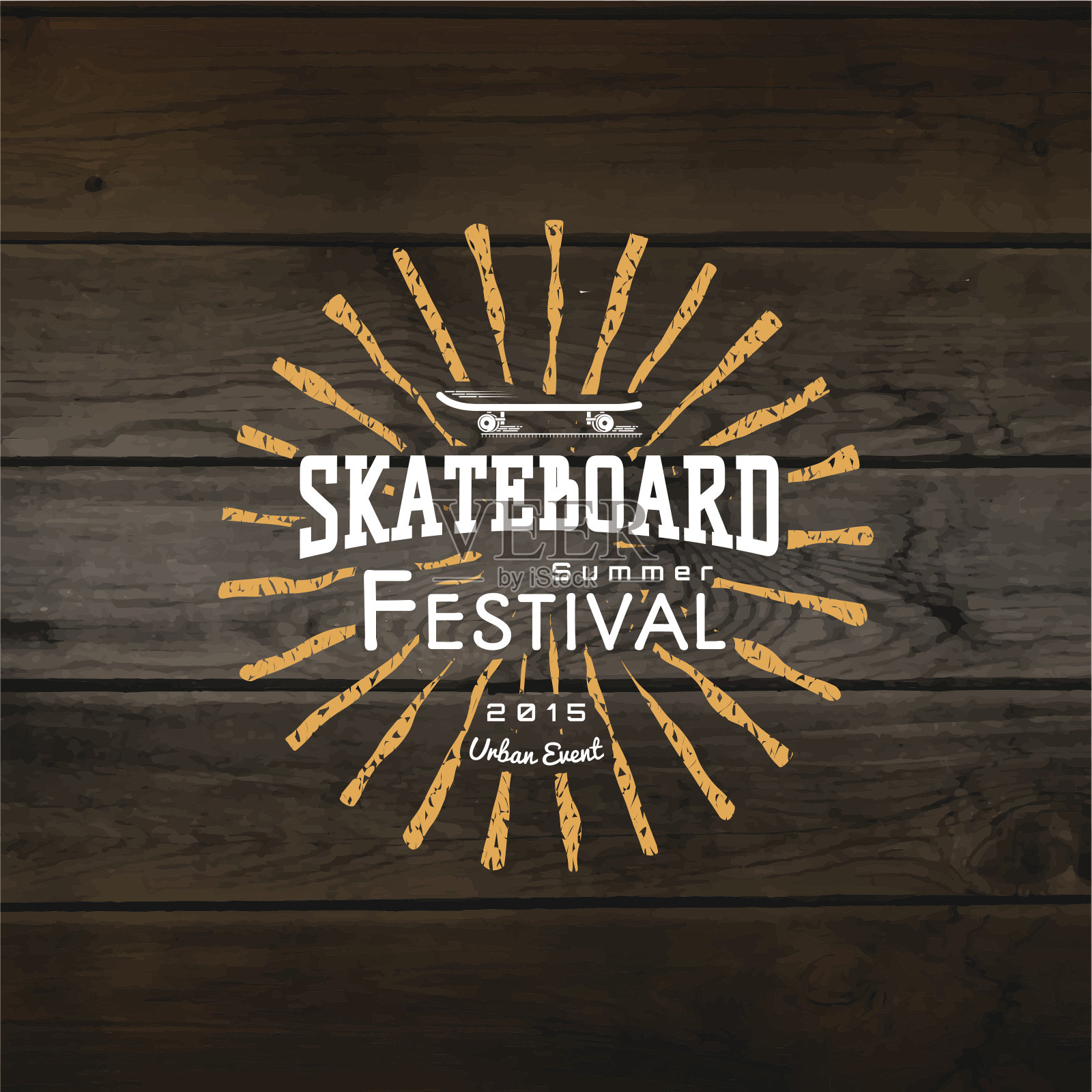 滑板徽章,标志和标签的任何用途插画图片素材