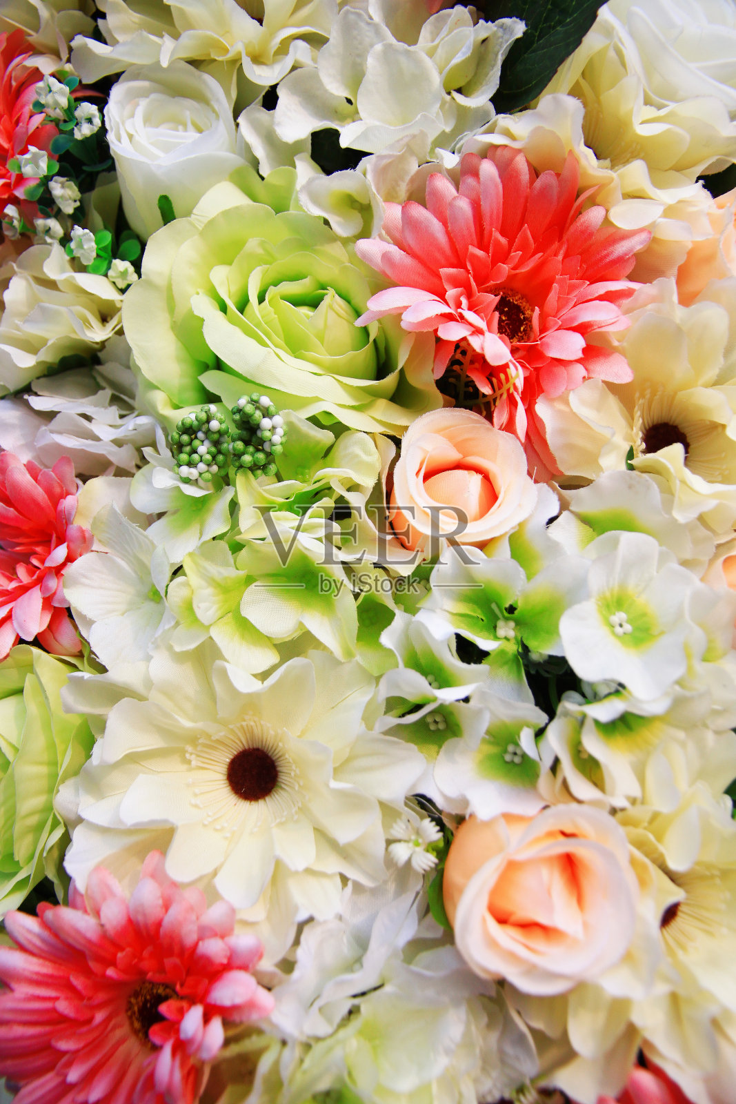 粉色花朵的花束照片摄影图片