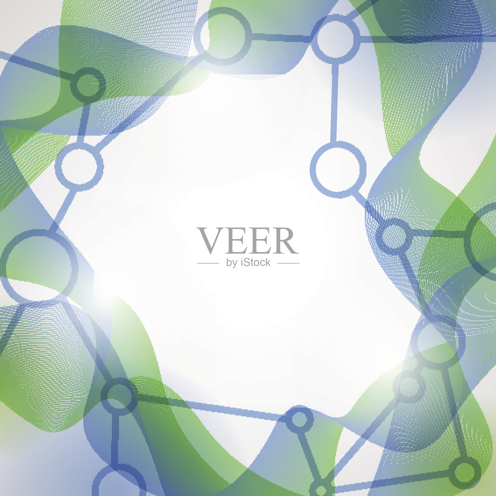 分子抽象背景。插画图片素材