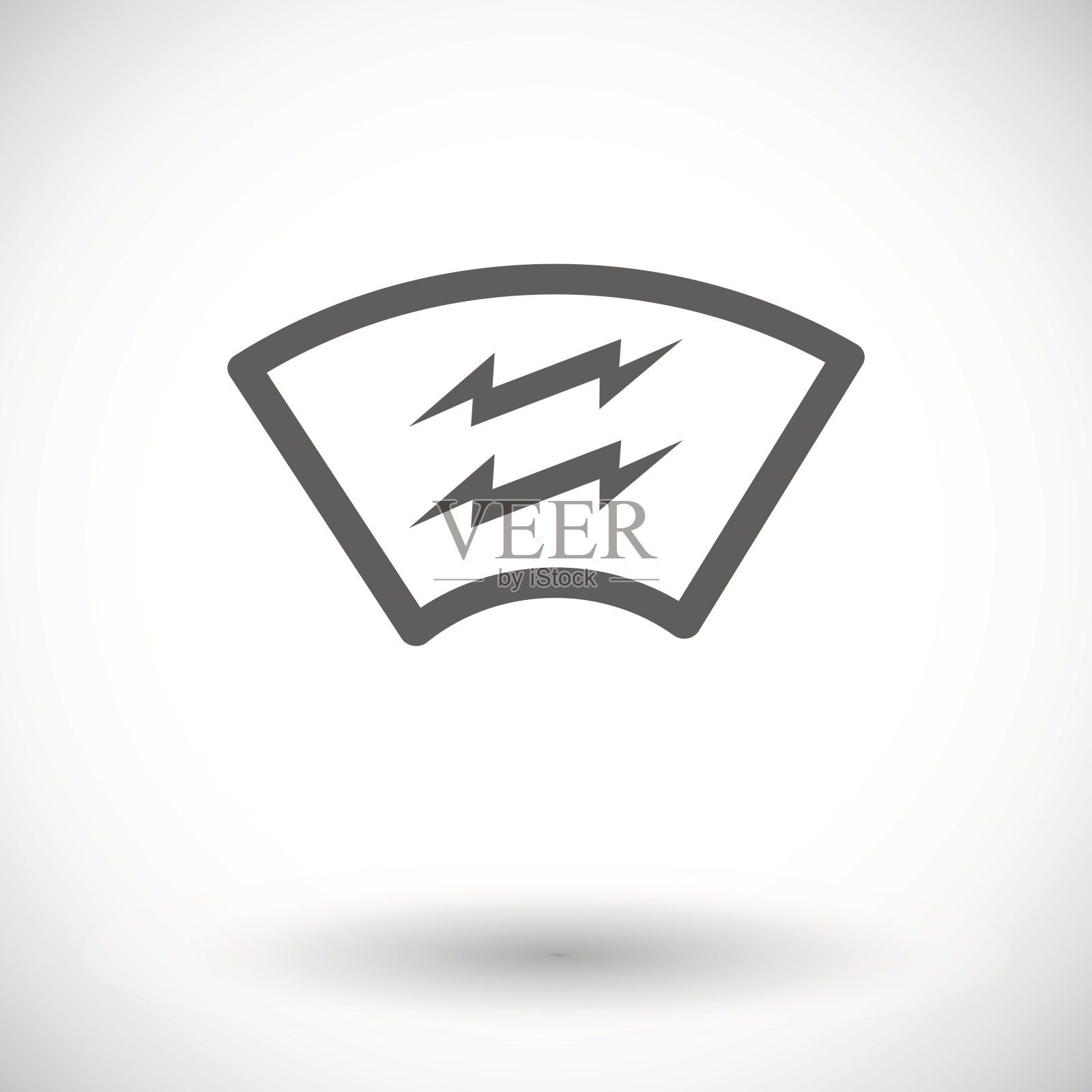 加热汽车玻璃插画图片素材