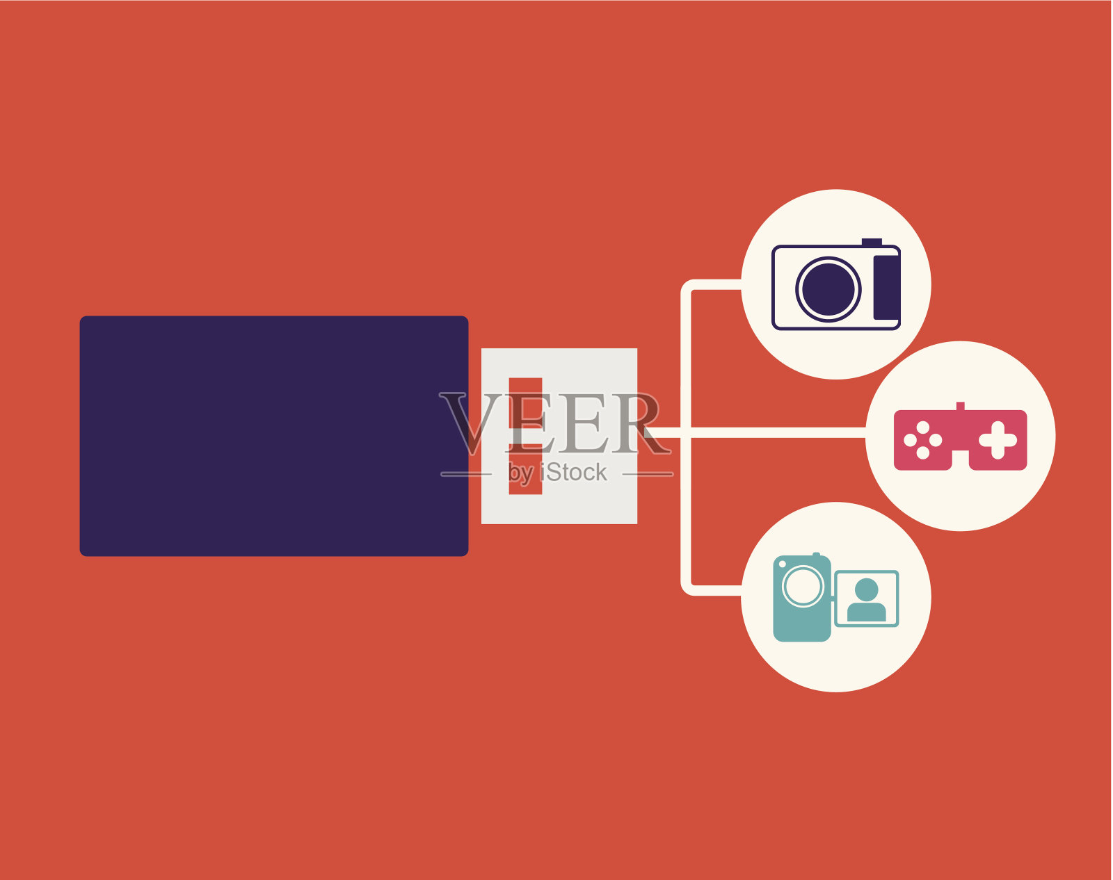 社交媒体插画图片素材