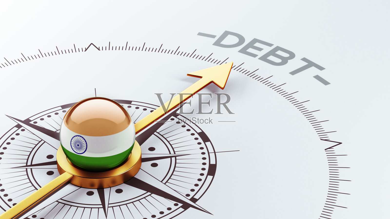 印度债务的概念照片摄影图片
