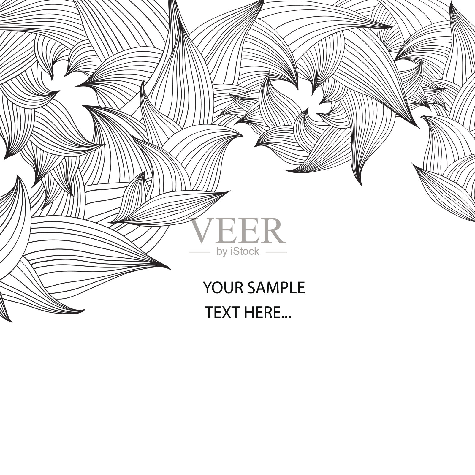 草药的背景插画图片素材