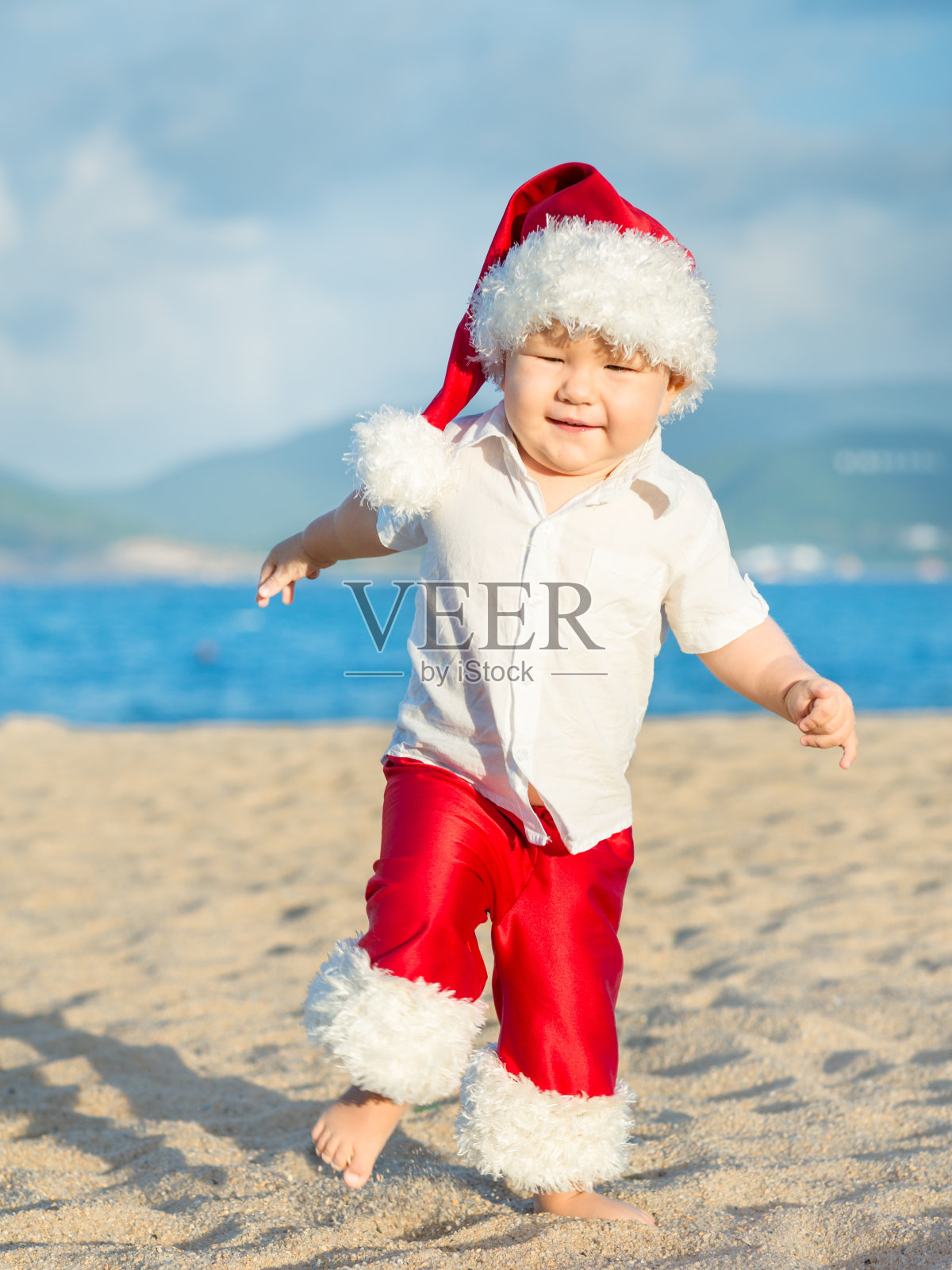 小圣诞老人照片摄影图片