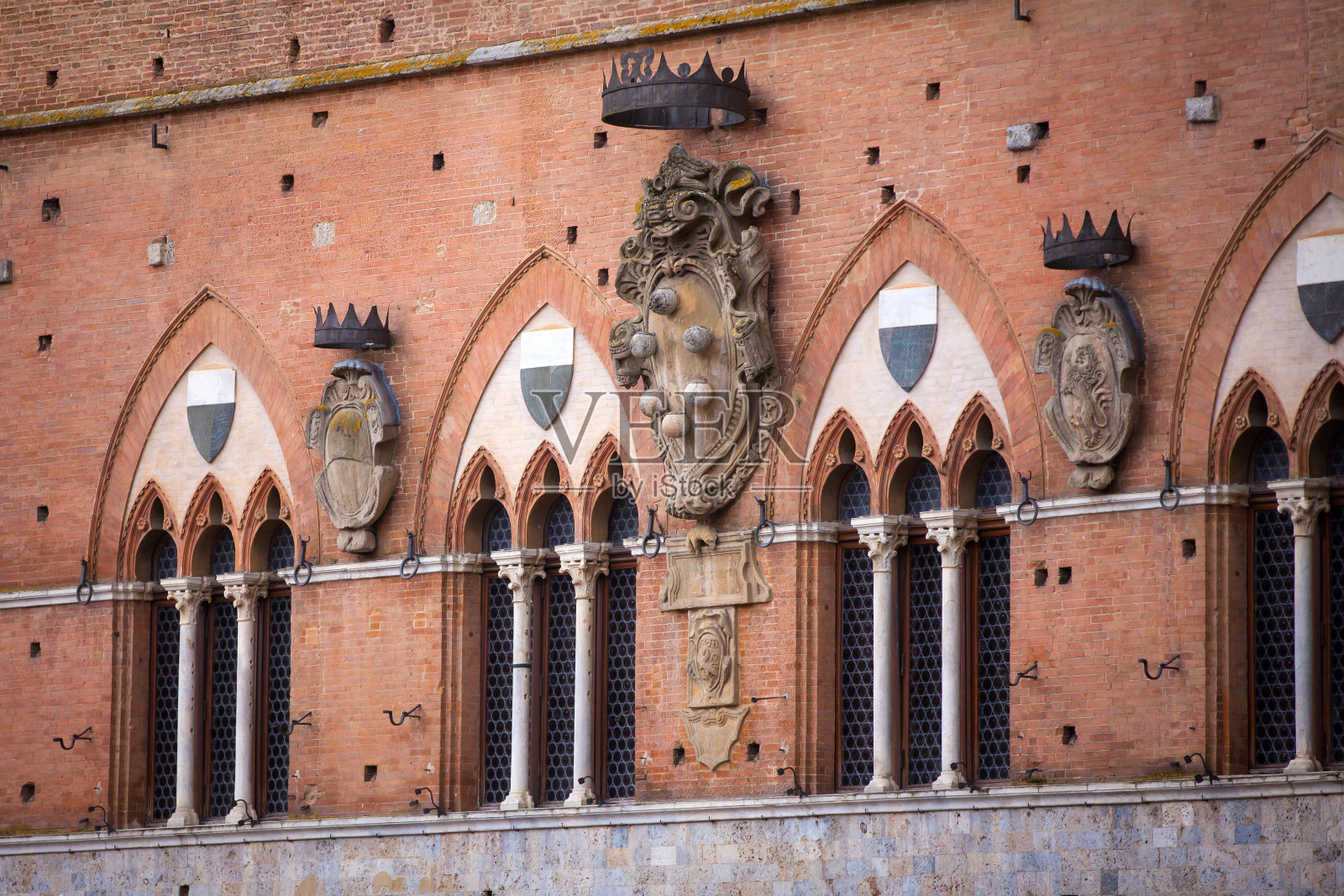 意大利锡耶纳的公共宫殿照片摄影图片