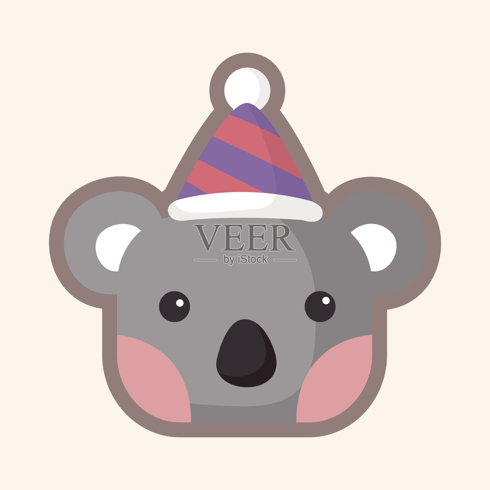 动物考拉卡通主题元素插画图片素材