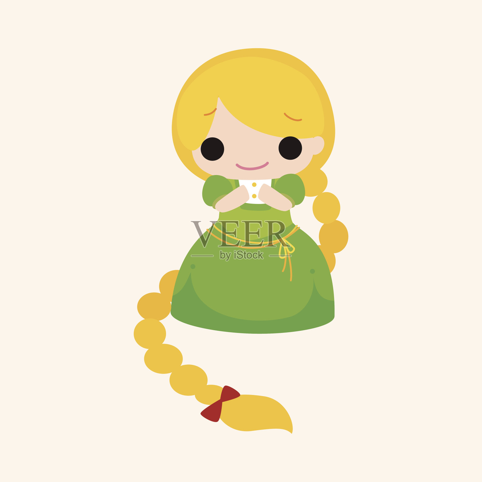 童话公主主题元素插画图片素材