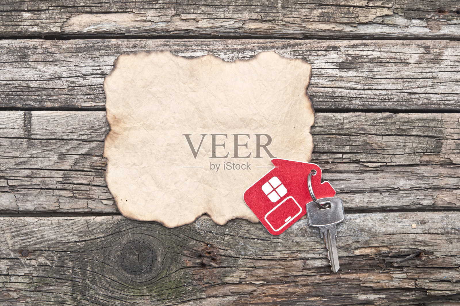 旧纸和键与文本空间照片摄影图片