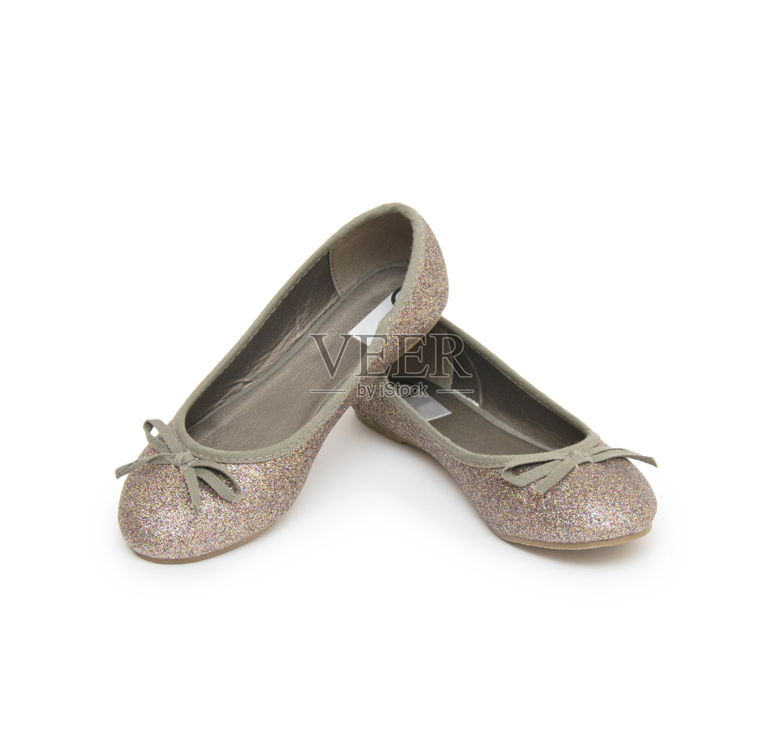 芭蕾舞鞋孤立在白色的背景上照片摄影图片