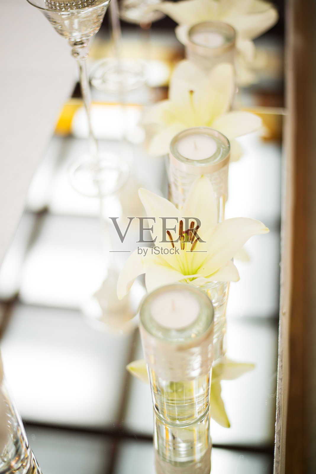 婚礼装饰桌子照片摄影图片