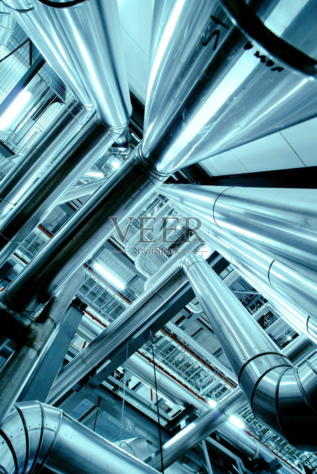 工业园区、钢铁管道、阀门照片摄影图片