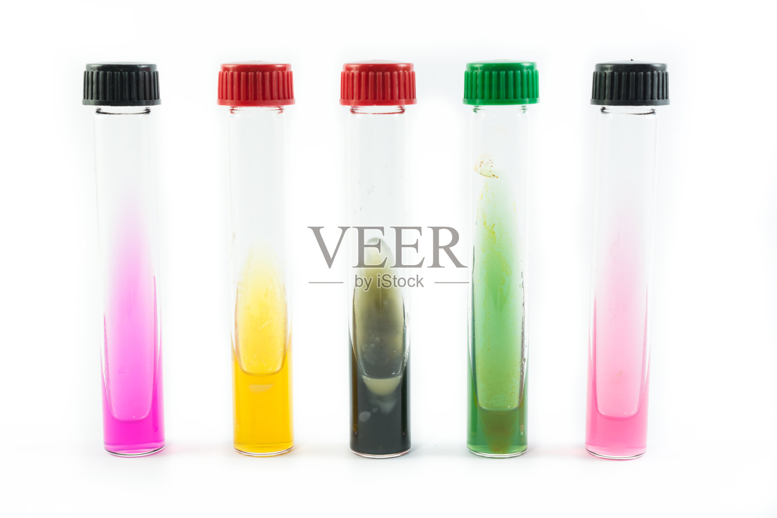 实验室试管感染了不同的细菌照片摄影图片