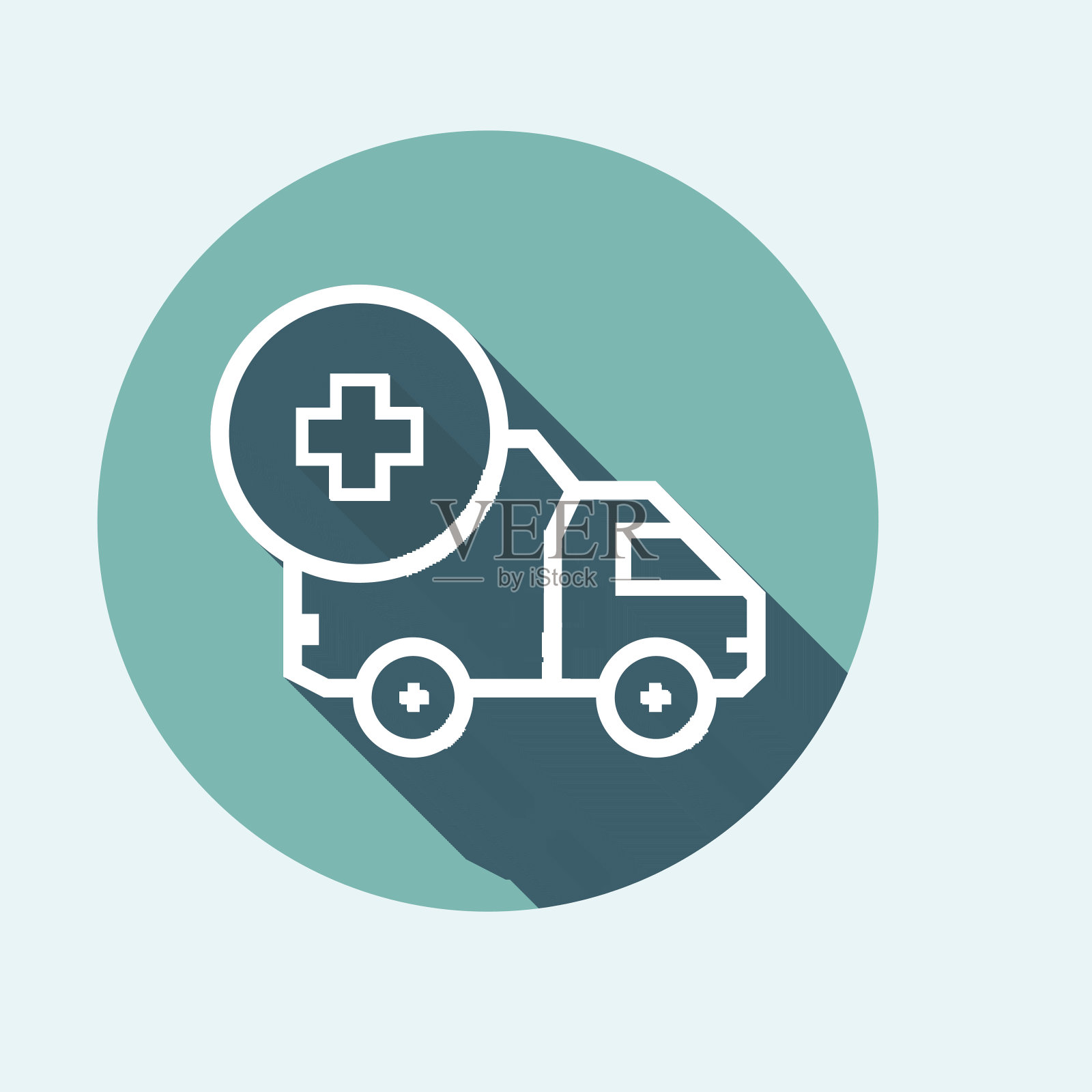 车辆运送服务和货物的图标插画图片素材