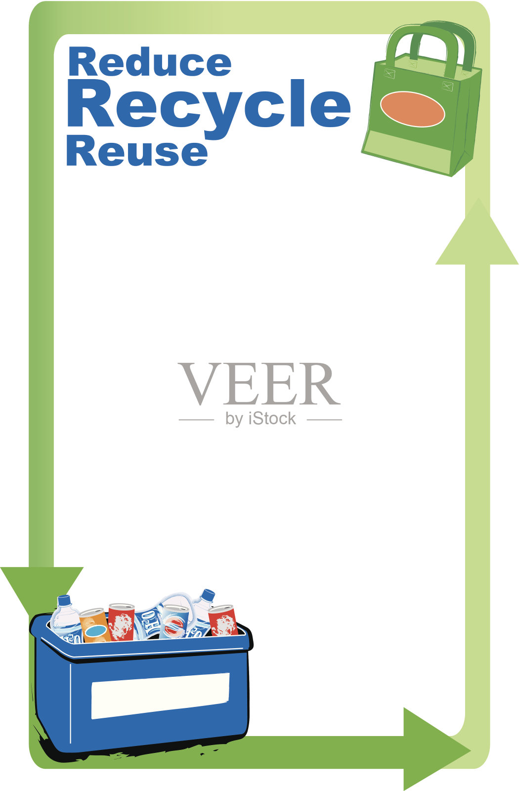 回收框架插画图片素材