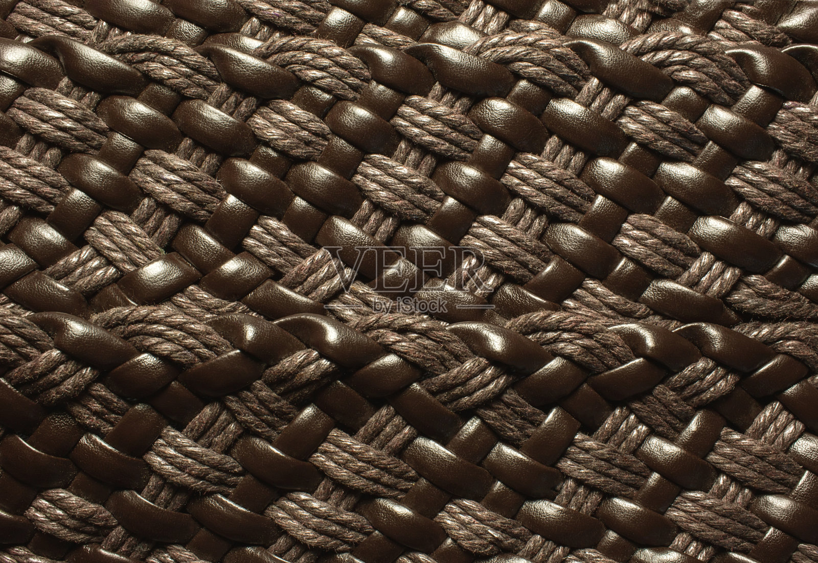 编织皮革和线棕色的背景照片摄影图片