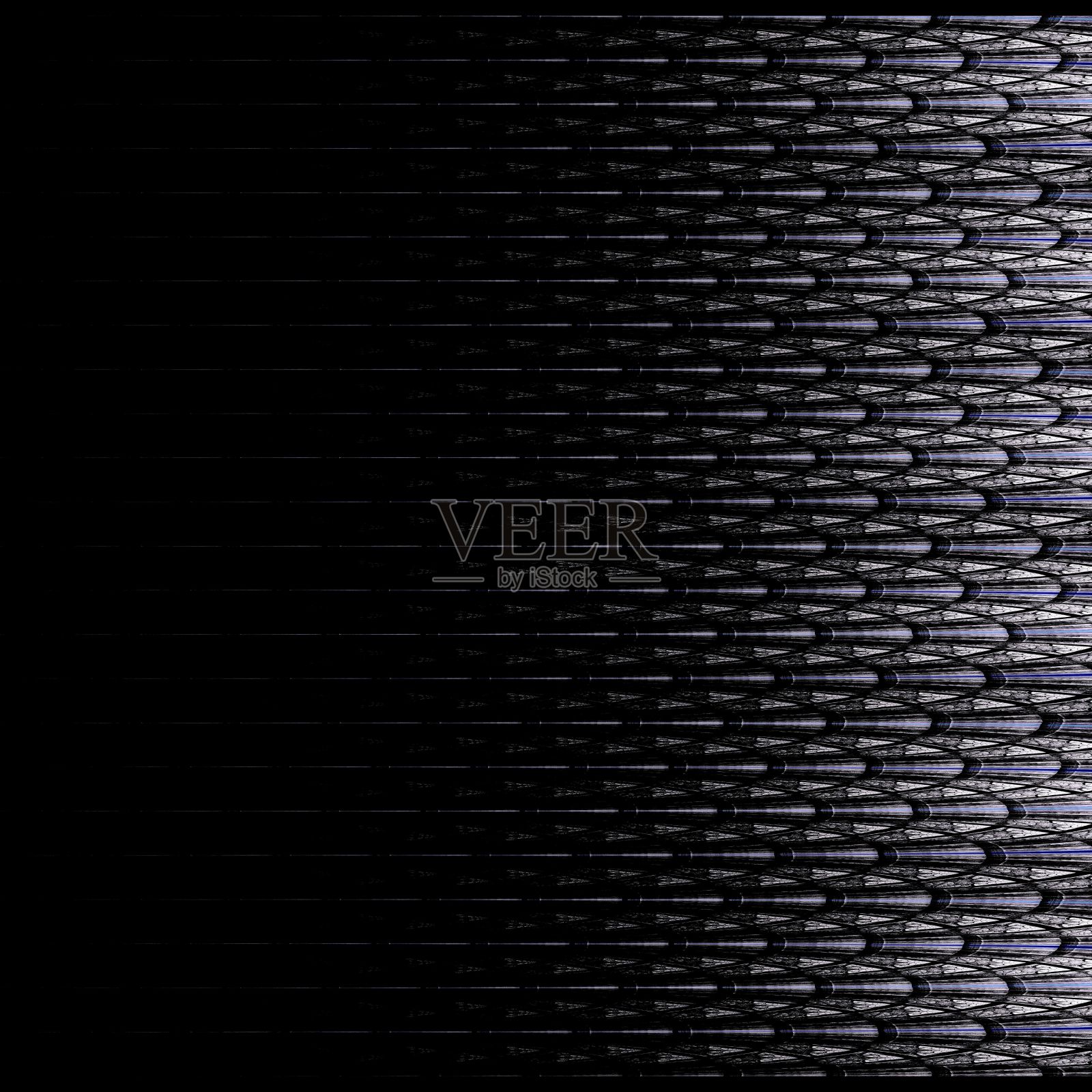 对称黑色分形花,数字对数照片摄影图片