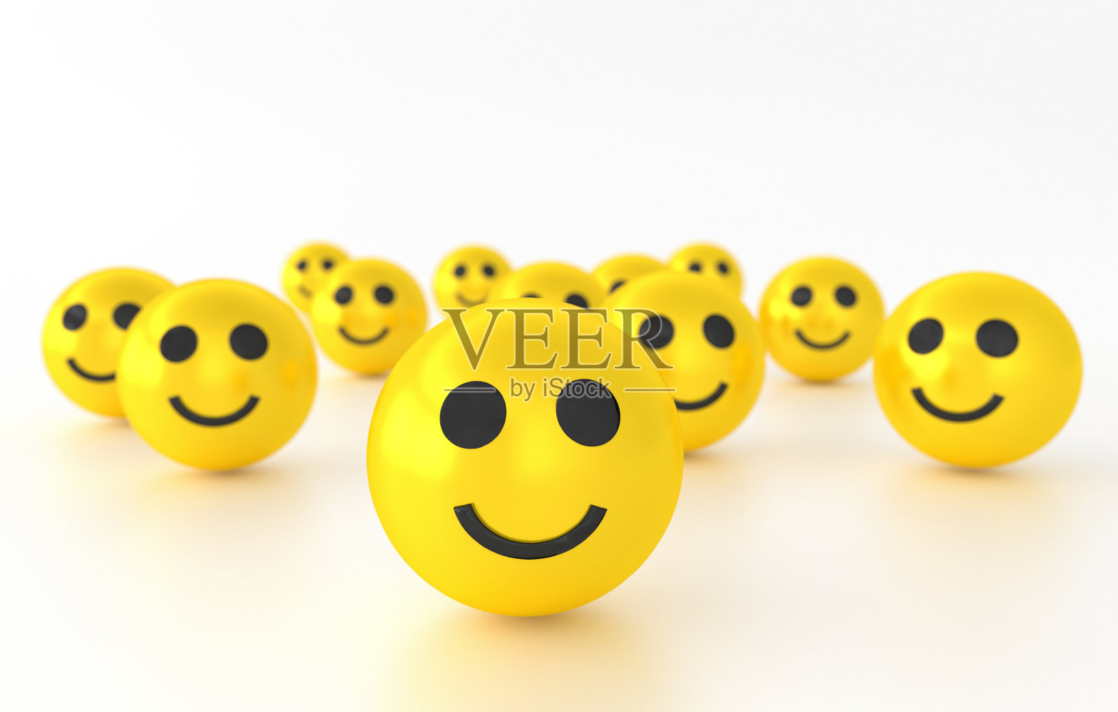 黄色图标和微笑表情照片摄影图片