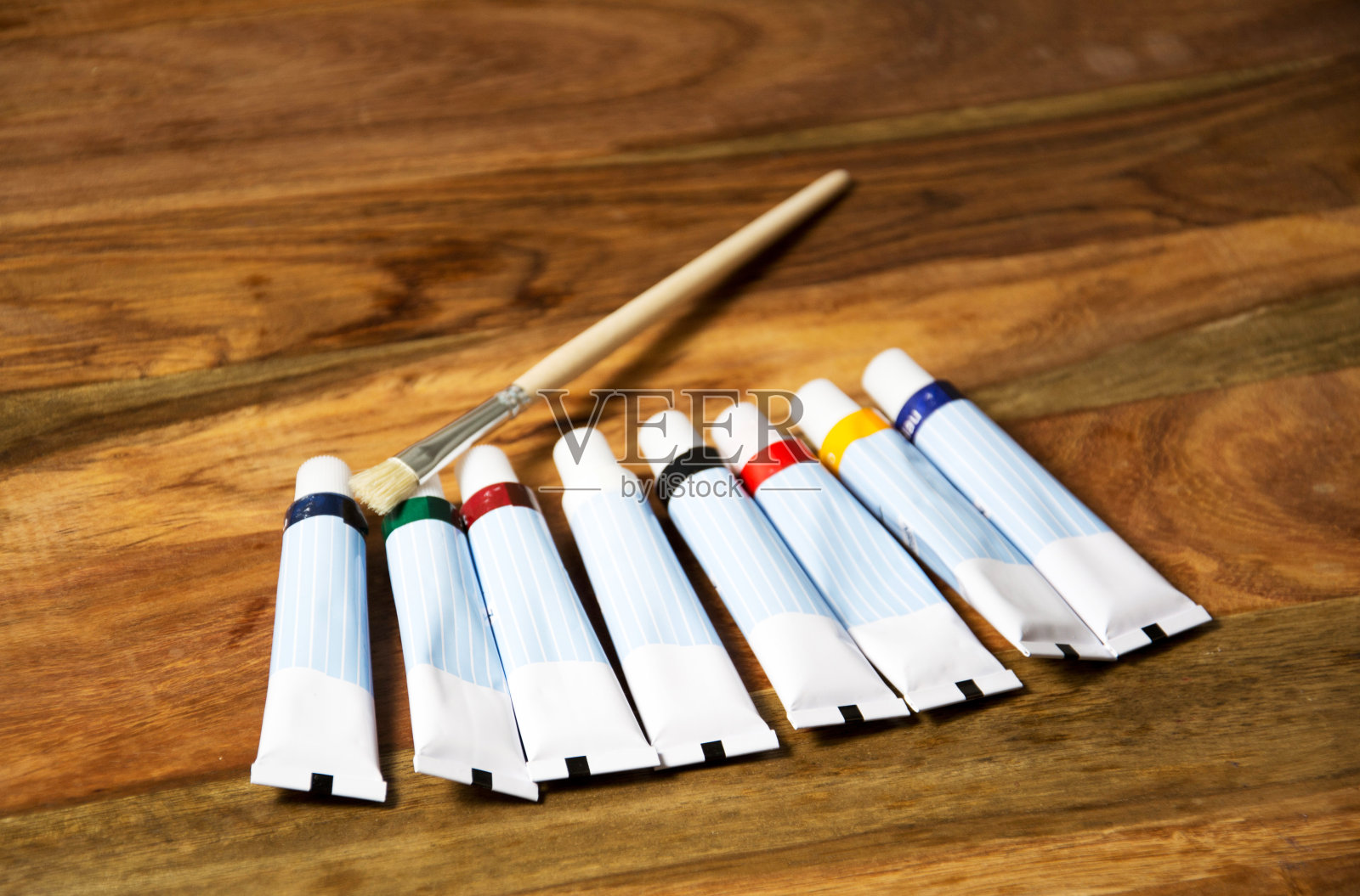 彩色丙烯酸涂料照片摄影图片