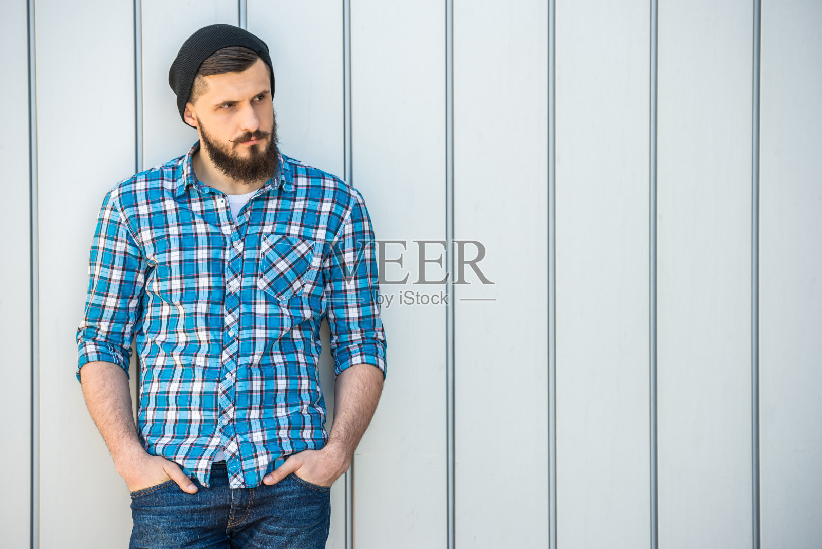 有胡子的男人照片摄影图片