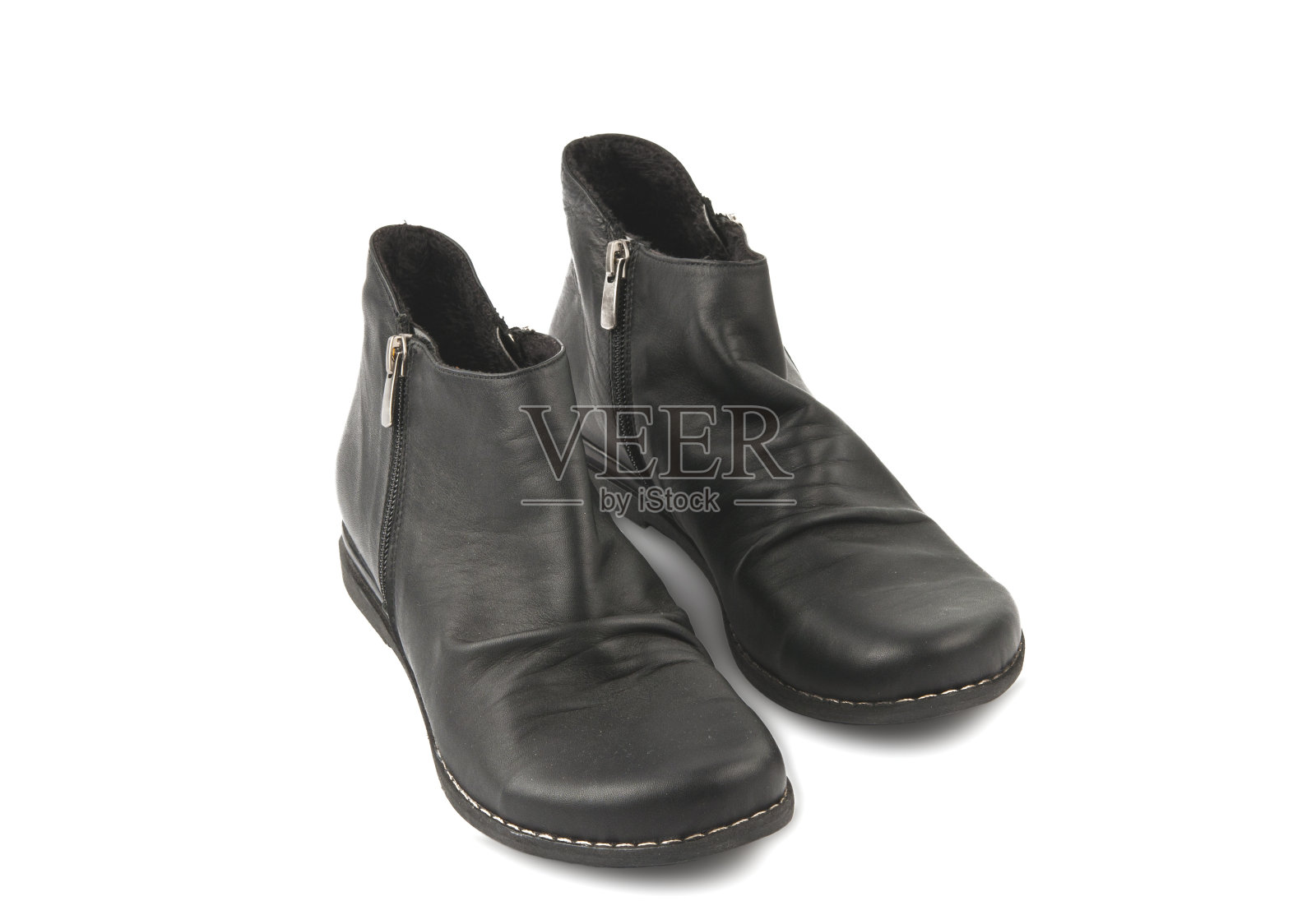 女式皮靴隔离照片摄影图片