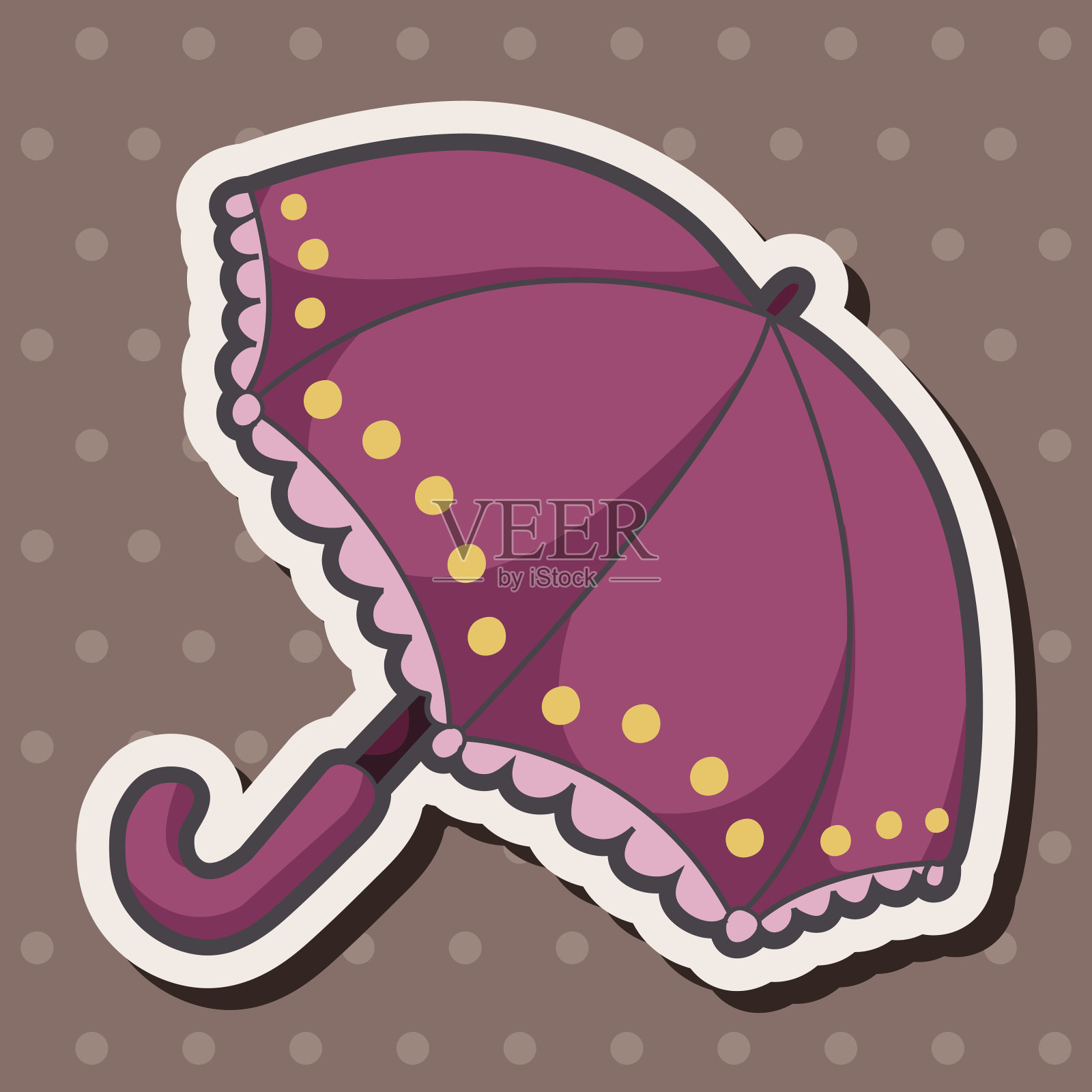 雨伞的主题元素插画图片素材