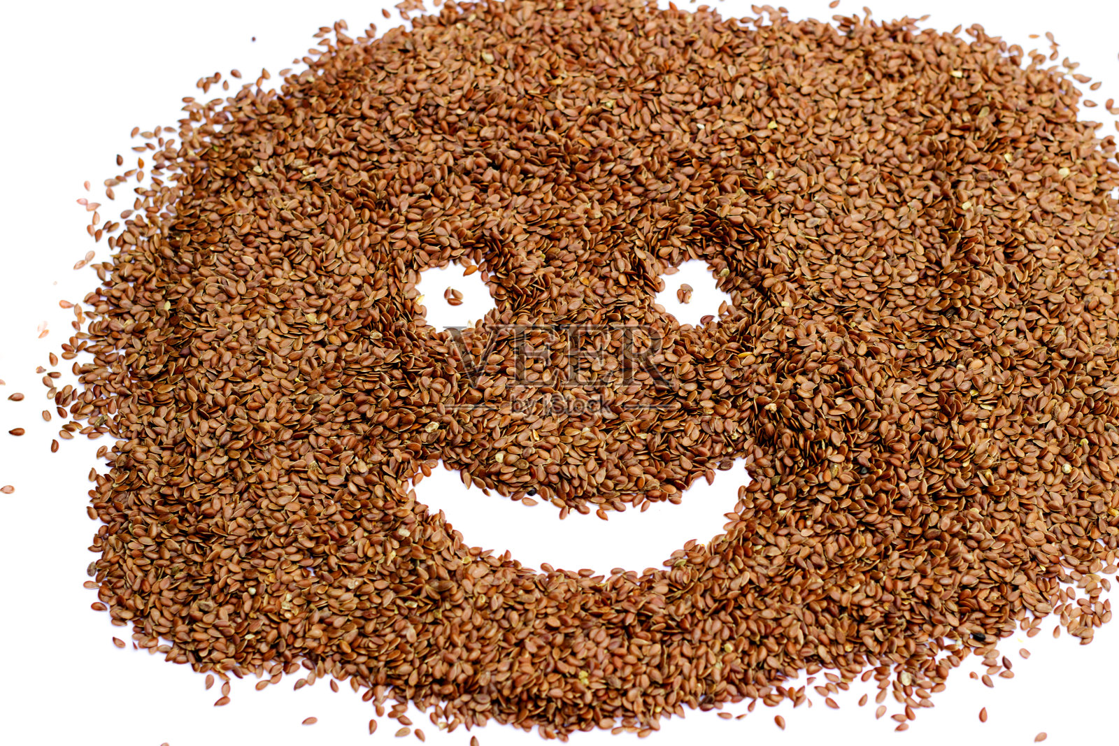 亚麻种子。照片摄影图片