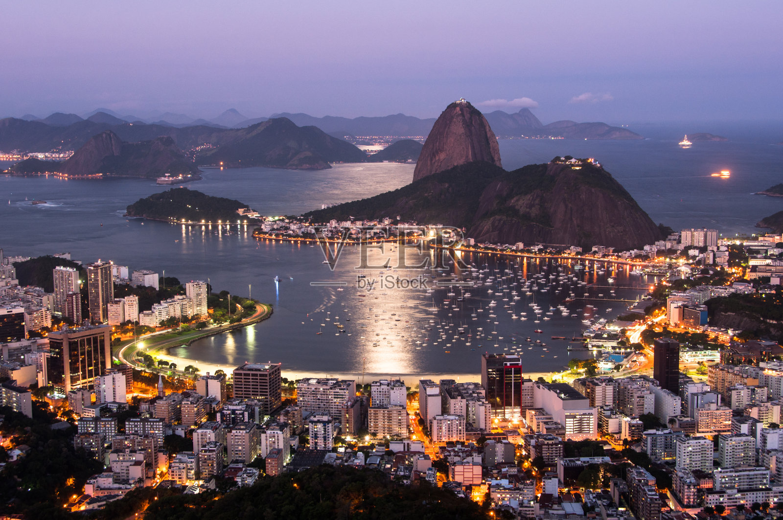 里约热内卢,休格洛夫山,日落照片摄影图片