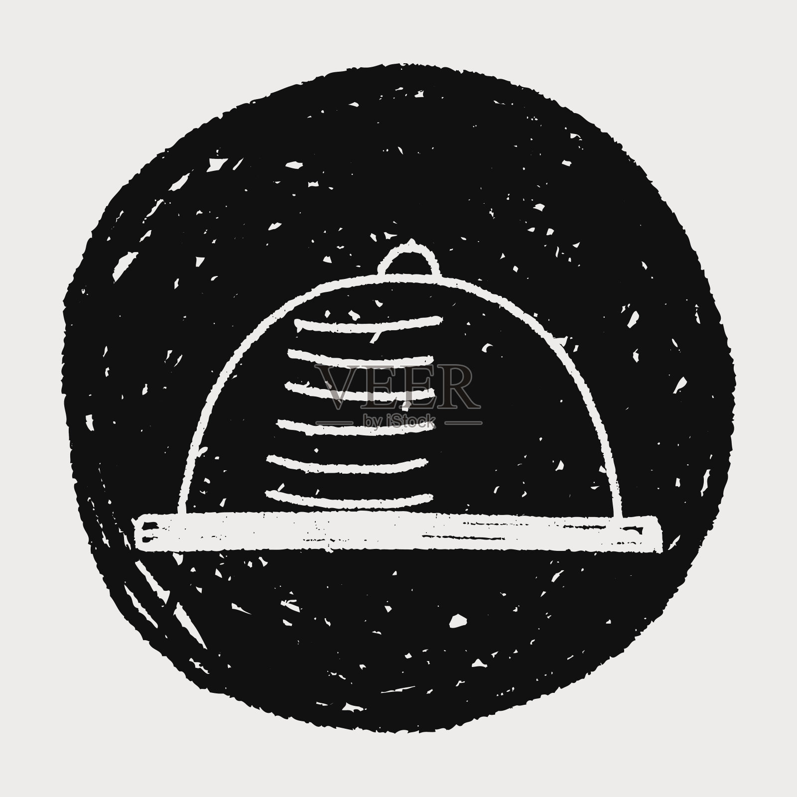 涂鸦托盘插画图片素材